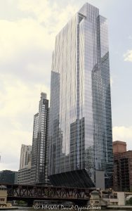 150 North Riverside Plaza Chicago 150 North Riverside Plaza office tower in downtown Chicago, Illinois, located along the Chicago River in the Loop business district. Contemporary commercial skyscraper architecture designed by Goettsch Partners featuring a distinctive cantilevered structural design, tapered base, reflective glass facade, and prominent riverfront positioning within Chicago’s financial district. The Class A office tower was engineered by Magnusson Klemencic Associates and developed above active rail lines serving Chicago Union Station. - © 2026 David Oppenheimer - Performance Impressions photography archives https://performanceimpressions.com 150 North Riverside, 150 North Riverside Plaza, 150 N Riverside, North Riverside Plaza, Riverside Plaza, Chicago, Chicago Illinois, Illinois, United States, Downtown Chicago, Chicago Loop, Chicago River, Chicago riverfront, architecture, Chicago architecture, architectural photography, urban architecture, modern architecture, contemporary architecture, skyscraper, high-rise, office tower, building, tower, office building, commercial building, corporate tower, commercial real estate, corporate real estate, real estate, business district, financial district, commercial architecture, corporate architecture, downtown, urban, riverfront architecture, riverfront tower, riverfront building, glass tower, glass building, glass facade, reflective glass, curtain wall, facade, reflections, river reflections, cantilever, cantilevered skyscraper, cantilevered design, tapered base, structural engineering, slender tower, iconic building, landmark, American architecture, Illinois architecture, exterior, daylight, waterfront, financial center, business center, Class A office building, office headquarters, Chicago skyscraper, Chicago office tower, glass skyscraper, riverwalk, Chicago riverwalk, modern skyscraper, contemporary skyscraper, downtown office tower, corporate headquarters, commercial tower, business architecture, Loop district, office architecture, urban development, financial district Chicago, Goettsch Partners, Magnusson Klemencic Associates, Clark Construction, Riverside Investment & Development, William Blair and Co, Hyatt Corporation, LEED Gold, WiredScore Platinum, 150 Media Stream, art, commercial art, tuning fork building, champagne flute building, commercial photography, fine art, image licensing, licensing, commercial imagery, vertical, David Oppenheimer, 1-15156784411