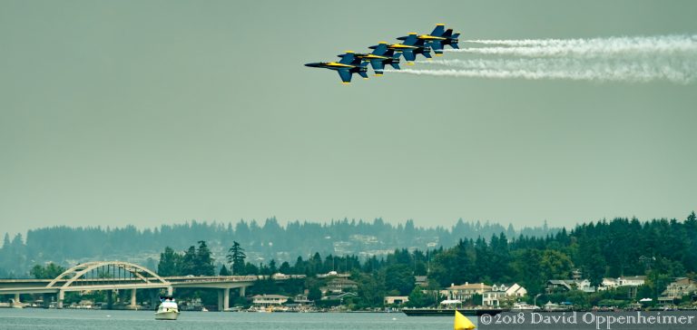 Blue Angels Flying at Seattle Seafair 2017