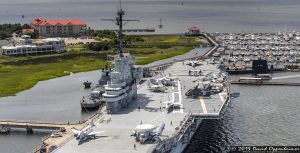 Charleston Harbor Resort & Marina and Fish House and USS Yorktown