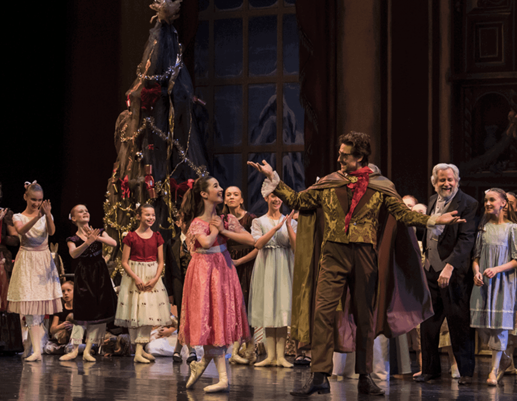 professional photography of a christmas ballet performance