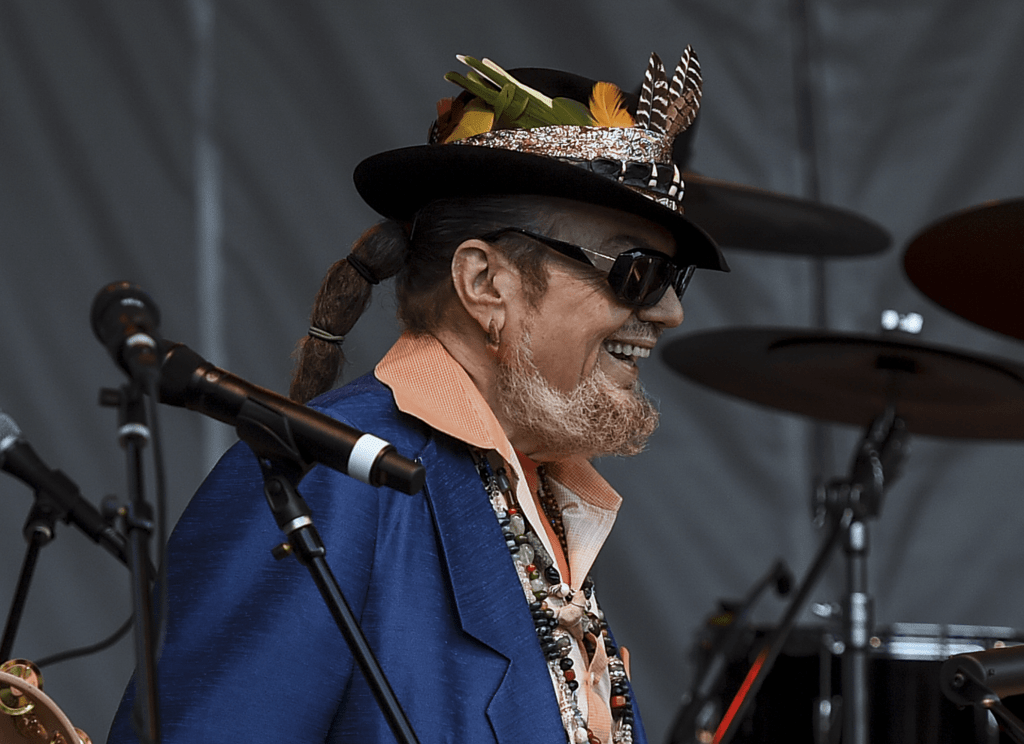 man performing live in concert