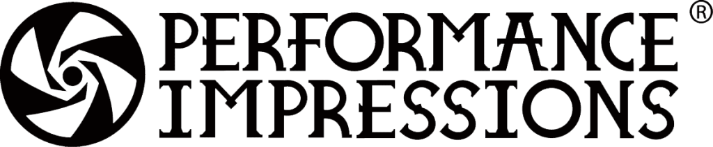 performance impressions logo in black