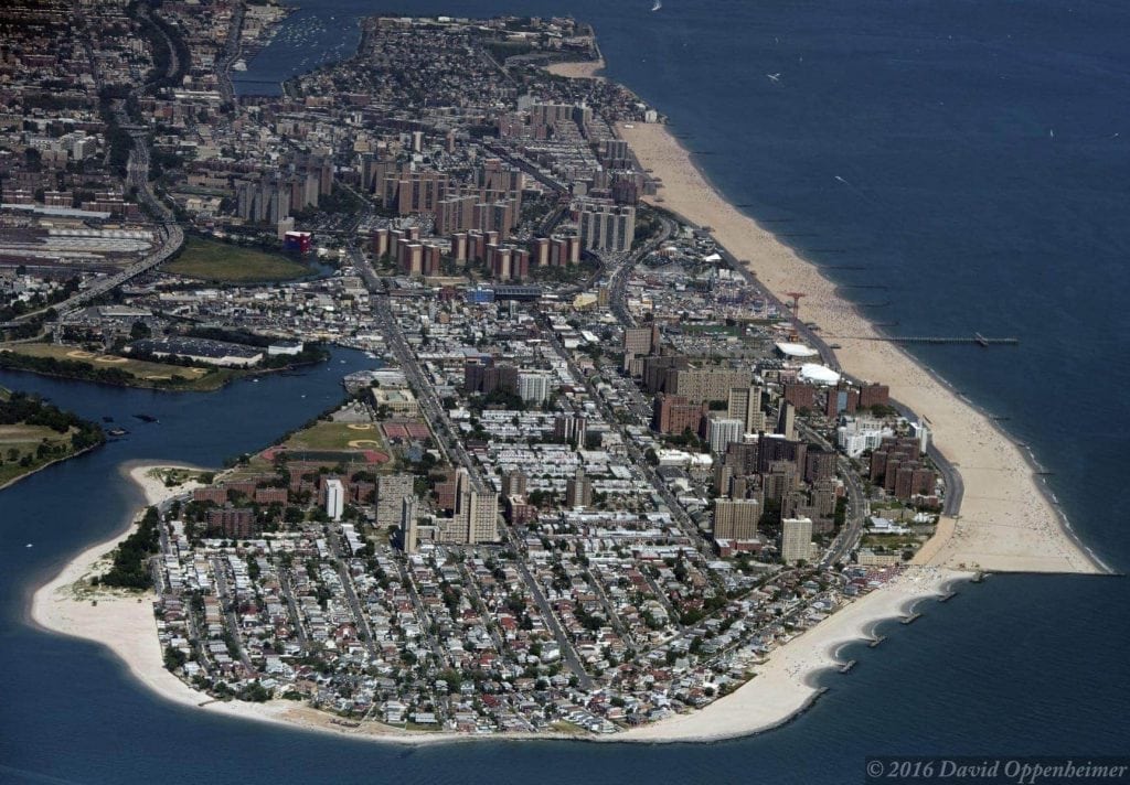 brighton beach aerial photography in brooklyn