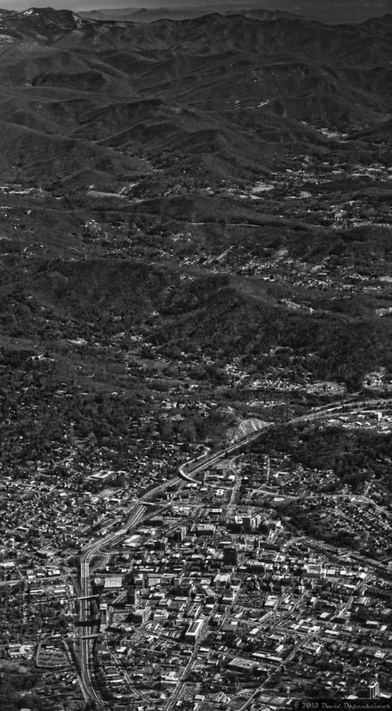 aerial photo asheville nc