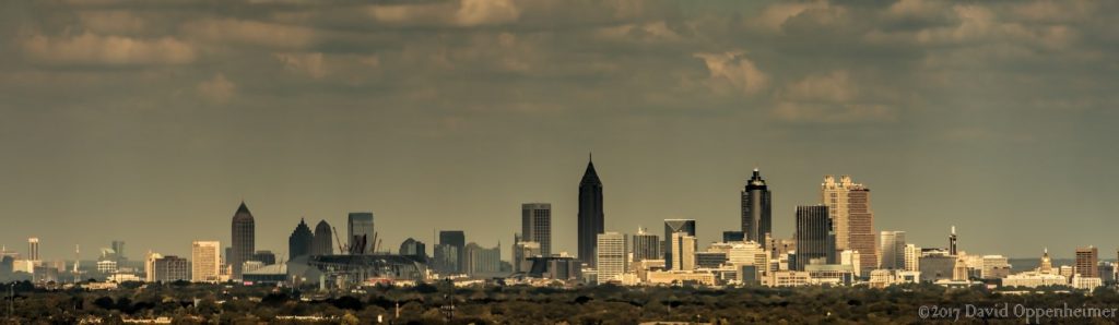 aerial skyline photo of atlanta georgia