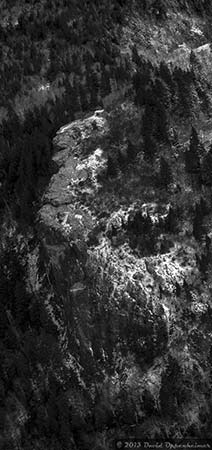 devils courthouse aerial photo on the blue ridge parkway