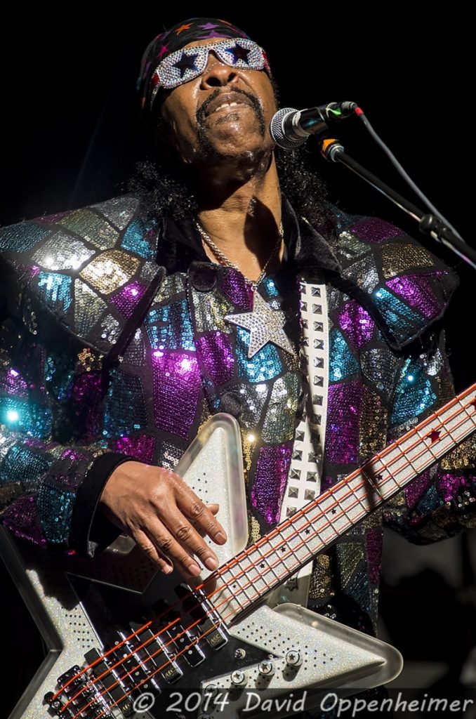 bootsy collins playing bass with the funk unity band