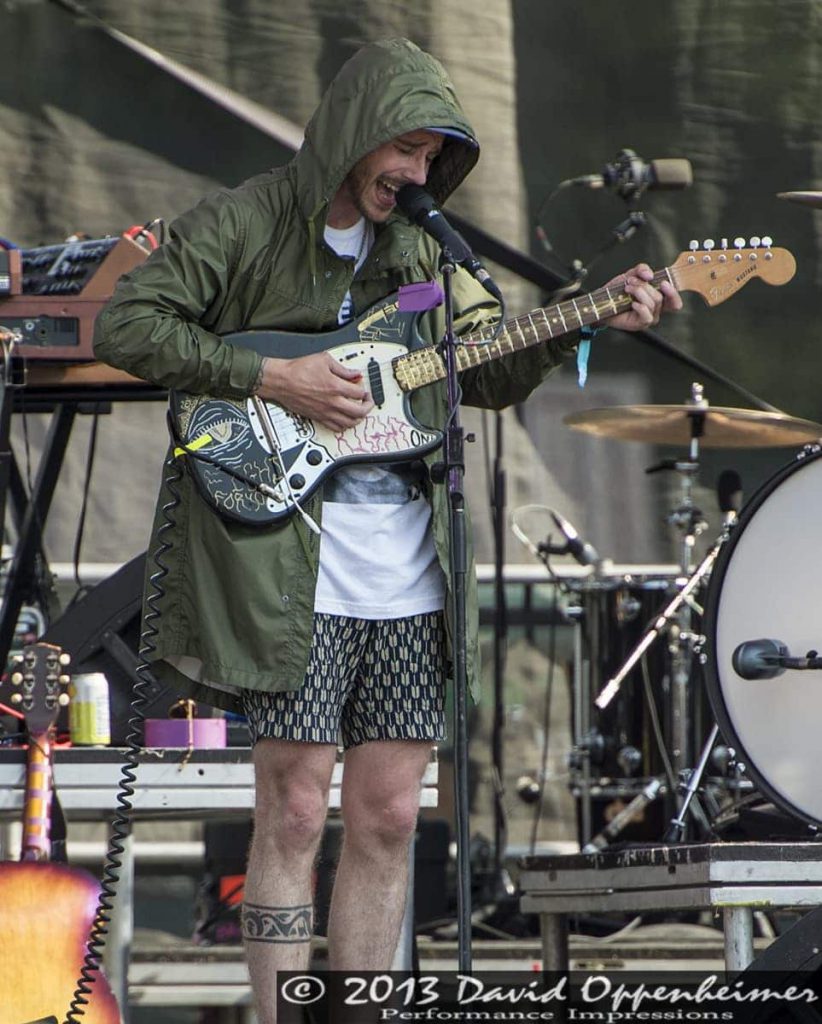 john gourley performing with portugal. the man