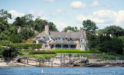 100 Field Point Circle, Field Point, Georgian, Shope Reno Wharton Associates, Shope Reno Wharton, Field Point Circle Association, Field Point Circle, gated community, private, guarded, gardens, Tischler windows, Tischler, Cummin Associates, orchids, sycamore trees, jetty, stone jetty, dock, mooring, Aemb Holdings LLC, Aemb Holdings, AEMB, community, neighborhood, Brett Barakett, Tremblant Capital, Georgian-style, Georgian mansion, Georgian-style mansion, palatial, ornate, columns, investing, investments, Belle Haven, Belle Haven Club, waterfront estate, waterfront, Greenwich, Belle Haven real estate, Belle Haven estate, lawn, Field Point, Field Point Park, 06830, billionaire, billionaire’s house, billionaire’s, chateau, Greenwich, Greenwich real estate, Fairfield County, Fairfield County real estate, Connecticut, luxury, grounds, landscaping, Long Island Sound, estate, real estate, house, mansion, architecture, property, design, waterfront, shoreline, coast, United States, horizontal, color, grotto, courtyard, 1-13439195601,