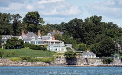 84 Field Point Circle, Belle Haven, Belle Haven Club, waterfront estate, waterfront, Greenwich, Belle Haven real estate, Belle Haven estate, lawn, dock, Field Point, Field Point Park, 06830, chateau, Greenwich, Greenwich real estate, Fairfield County, Fairfield County real estate, Connecticut, luxury, ballroom, natatorium, conservatory, greenhouse, terraces, grounds, landscaping, suspension bridge, John Roebling & Sons, Long Island Sound, estate, Suzanne V Hascoe, Lloyd Hascoe, Norman Hascoe, GREE M:02 B:1100, M:02 B:1100, Pamela Rohr, NCH Capital, George Rohr, real estate, house, mansion, architecture, property, design, waterfront, shoreline, coast, United States, horizontal, color, grotto, courtyard, 1-13439195601,