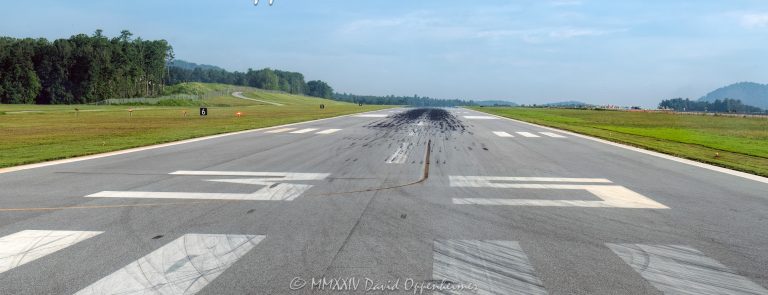 Asheville Regional Airport, AVL, KAVL, Runway 35, Runway 17/35, airport, Asheville Airport, Fletcher, runway, landing, landing strip, threshold, takeoff, fly, flight, travel, air travel, Buncombe County, North Carolina, WNC, vacation, tourism, influx, visit, explore, paved runway, sky, field, ready for takeoff, United States, horizontal, color, 1-13439195601,