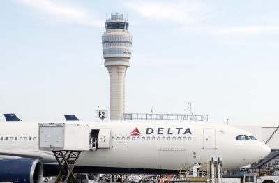 Air traffic control tower at Hartsfield-Jackson Atlanta International Airport in Atlanta, Georgia - © 2024 David Oppenheimer - Performance Impressions aviation photography archives - https://performanceimpressions.com air traffic control, ATC, ATC tower, control tower, tower, ATL, Delta, Delta Air Lines, DAL, plane, Hartsfield-Jackson Atlanta International Airport, Hartsfield-Jackson, KATL, airspace, aviation, aircraft, guidance, air traffic, transportation, airport, airport traffic, Atlanta Tower, radar, ground control, GMC, approach control, approach, terminal, route, control, collision avoidance, weather, runway, navigation, safety, airlines, Ramp 6, IFR, Atlanta, Georgia, tallest, tall, Clayton County, David Oppenheimer, color, horizontal, United States, 1-13726821381