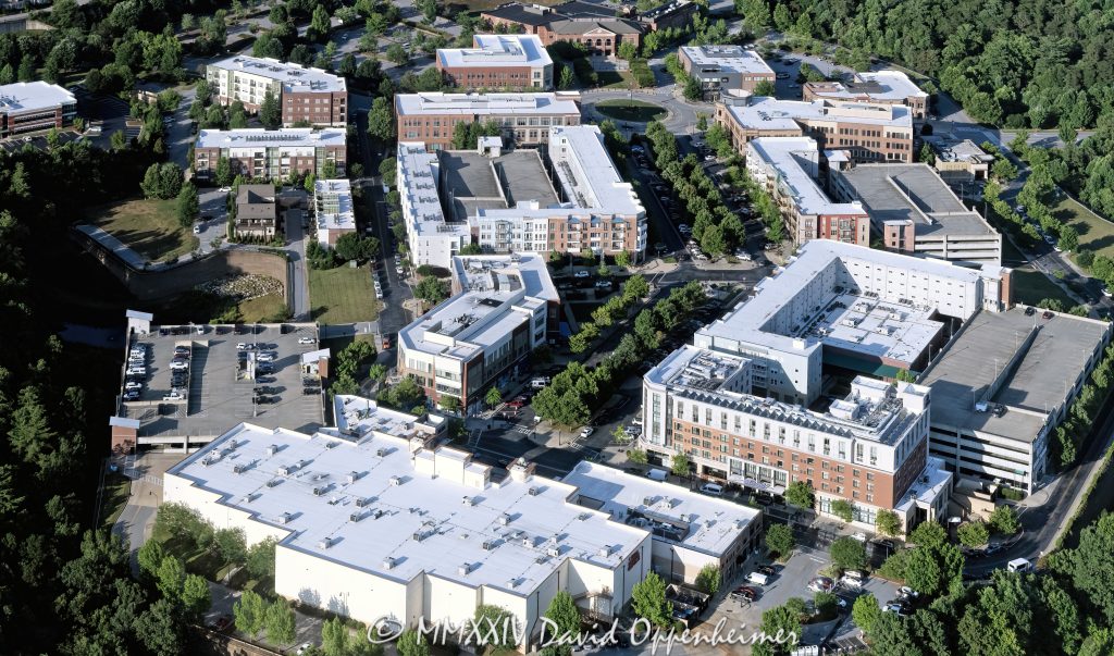 Biltmore Park Town Square in Asheville North Carolina aerial view - © 2024 David Oppenheimer - Performance Impressions aerial photography archives - https://performanceimpressions.com Biltmore Park Town Square, Biltmore Park, Biltmore Park Town Square aerial, Biltmore Farms, Biltmore, town square, shopping, Asheville, Buncombe County, Skyland, shops, Regal Biltmore Grande, Hilton Asheville Biltmore Park, mall, aerial photography, aerial, aerial photographer, David Oppenheimer, color, vertical, United States, home, color, horizontal, landscape, 1-13726821381,