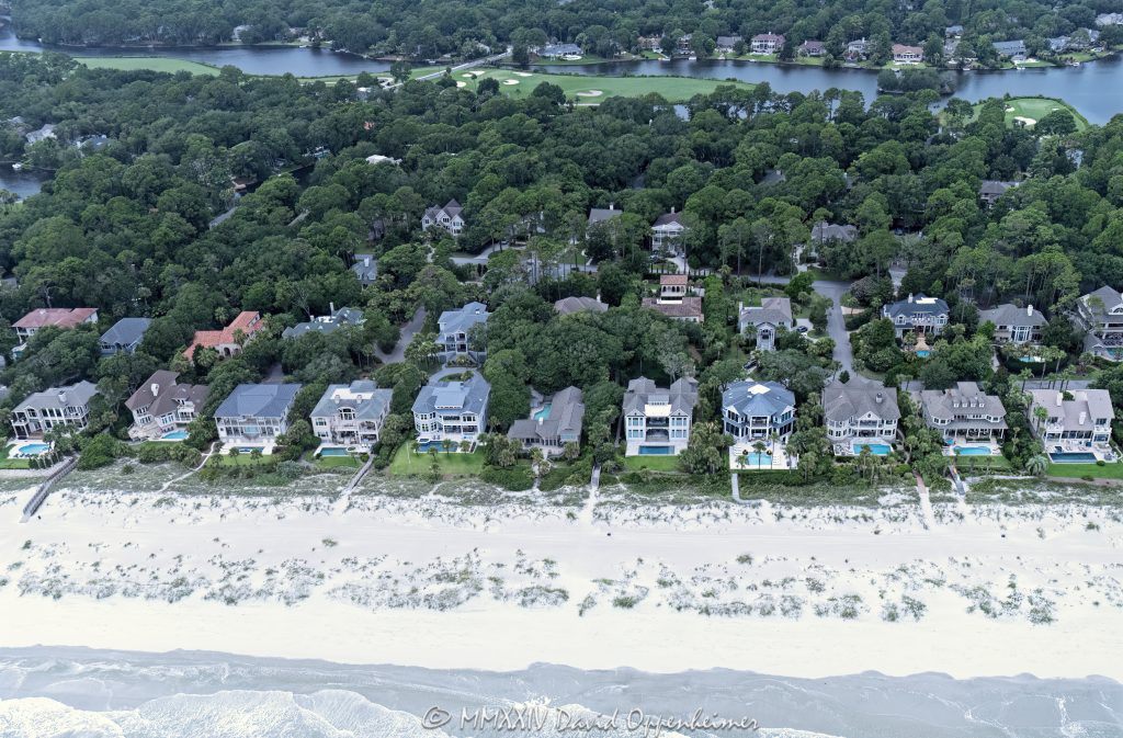 Hilton Head Island beach and beachfront vacation homes in South Carolina aerial view - © 2024 David Oppenheimer - Performance Impressions aerial photography archives - https://performanceimpressions.com Hilton Head Island aerial, Hilton Head Island, Hilton Head aerial, island, beach, beaches, real estate, houses, beachfront homes, beachfront houses, beach houses, vacation homes, summer homes, vacation houses, beachfront, oceanfront, ocean, oceanfront houses, oceanfront homes, Hilton Head Island real estate, Hilton Head real estate, trees, sand, waves, Atlantic Ocean, South Carolina, Bradley Beach, South Beach, architecture, sea level, aerial, Lowcountry, waves, aerial photographer, aerial photography, aerial view, Town of Hilton Head, barrier island, 29928, David Oppenheimer, David Gordon Oppenheimer, United States, color, horizontal, 1-13726821381,