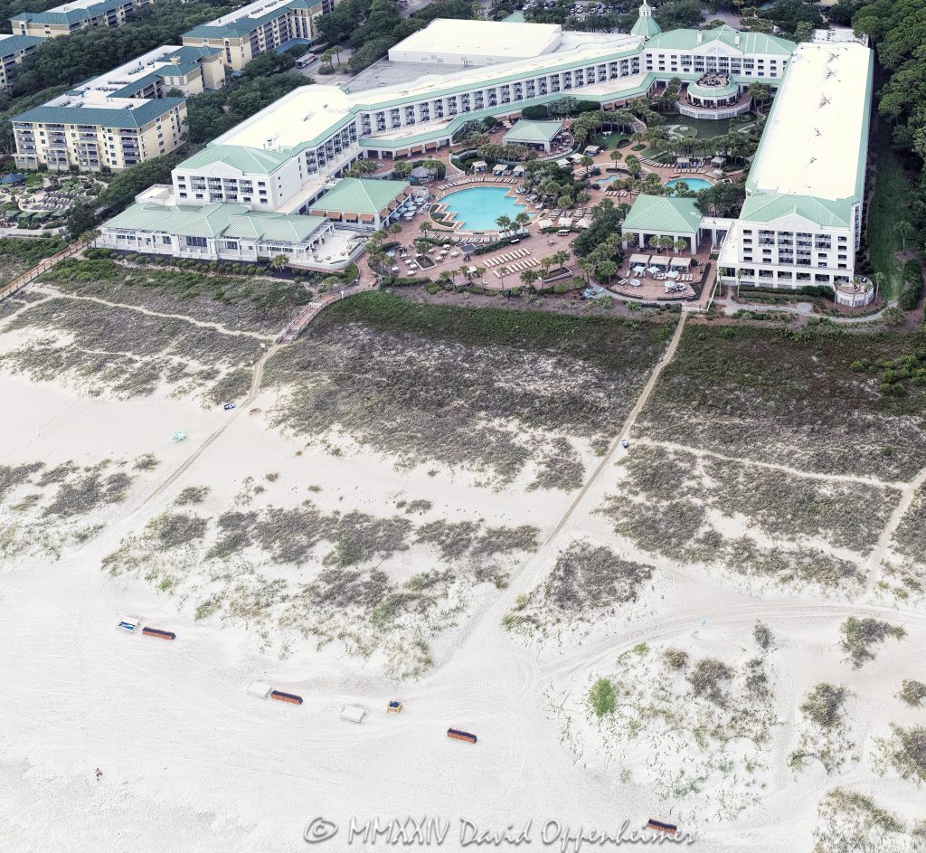 The Westin Hilton Head Island Resort & Spa at Two Grasslawn Ave on Hilton Head Island, South Carolina aerial view - © 2024 David Oppenheimer - Performance Impressions aerial photography archives - https://performanceimpressions.com The Westin Hilton Head Island Resort & Spa, The Westin Hilton Head, Westin, 2 Grasslawn Ave, Two Grasslawn Ave, Marriott, hotel, Marriott International, MAR stock, MAR, villas, pool, building, architecture, villas, condos, apartments, furnished, beach, beach access, coast, South Carolina coast, coastal, shoreline, shore, shoreline aerial, waterfront, dunes, sand, beachfront, sand dunes, resort, vacation, vacation homes, beach houses, houses, beach homes, summer, summer homes, residences, properties, Atlantic Ocean, Hilton Head, Hilton Head Island, Town of Hilton Head, South Carolina, coastline, luxury, Lowcountry, Hilton head island real estate, Hilton Head real estate, real estate, Hilton Head aerial, aerial photographer, aerial photography, photography, aerial view, aerial, 29928, David Oppenheimer, David Gordon Oppenheimer, United States, color, horizontal, 1-13726821381,