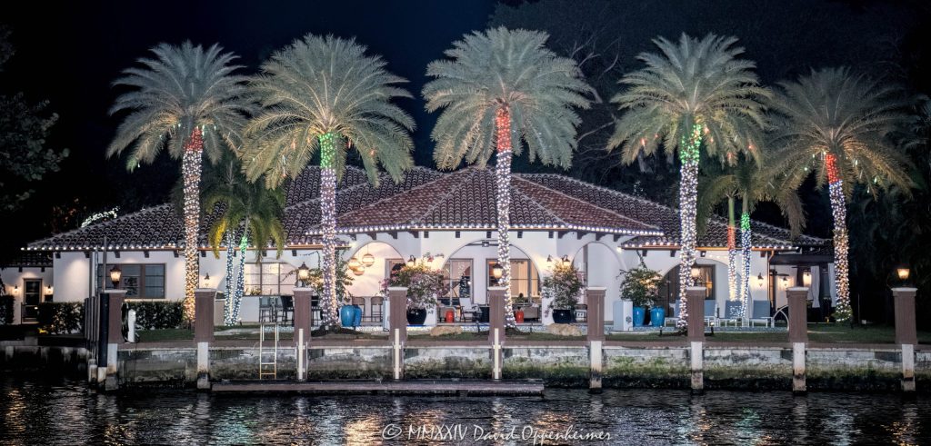 1506 Brickell Dr luxury waterfront estate in Colee Hammock Park neighborhood on Tarpon Bend of the New River in Las Olas in Fort Lauderdale, Florida - © 2024 David Oppenheimer - Performance Impressions photography archives - https://performanceimpressions.com 1506 Brickell Dr, 1506 Brickell Drive, Colee Hammock Park, neighborhood, Tarpon Bend, Fort Lauderdale, Florida, estate, facade, waterfront, mansion, luxury real estate, real estate, Fort Lauderdale real estate, dock, dockage, home, house, stunning, Intracoastal, Intracoastal Waterway, gated community, community, private community, waterfront estate, private, prestigious, balcony, balconies, windows, Spanish style, 33301, South Florida, Broward County, neighborhood, security, Las Olas, contemporary, modern, exclusive, property, peninsula, luxury estate, smart home, resort-style, outdoor living, New River, East Fort Lauderdale, architecture, sunset, palm trees, tropical, grounds, yard, night, lights, lighting, lit up, Daniel Stevenson, Daniel Stevenson’s home, Daniel Stevenson’s house, David Oppenheimer, color, horizontal, United States, VAu 1-530-124, 1-13553735171,