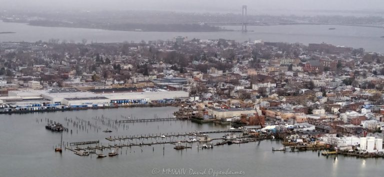 College Point and Flushing Bay in Queens, New York aerial view - © 2024 David Oppenheimer - Performance Impressions aerial photography archives - https://performanceimpressions.com College Point, College Point aerial, College Point real estate, Queens, New York, New York City, NYC, Whitestone Bridge, bridge, Flushing Bay, Flushing, bay, waterfront, harbor, sound, Long Island Sound, Arrow Yacht Club, marina, Flushing Point, Flushing Point Marina, Pepsi Bottling Group, Pepsi, Pepsi factory, houses, buildings, cityscape, landscape, foggy, fog, architecture, skyline, Ferry Point Park, 11356, Whitestone, East River, College Point Reef, aerial, aerial view, aerial photography, aerial photographer, David Oppenheimer, color, horizontal, United States, 1-13985601741,