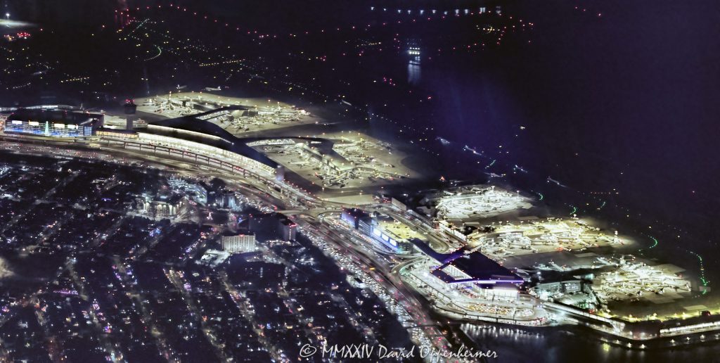 LaGuardia Airport in New York City at night aerial view - © 2024 David Oppenheimer - Performance Impressions aerial photography archives - https://performanceimpressions.com LaGuardia, LaGuardia at night, LaGuardia Airport, LaGuardia Airport aerial, airplanes, aircraft, aviation, LGA, airport, tarmac, taxiing, terminals, night, lights, lighting, travel, vacation, visit, New York, KLGA, runway, Queens, approach, takeoff, landing, New York City, NYC airport, NYC, aerial, aerial view, aerial photographer, aerial photography, David Oppenheimer, color, horizontal, United States, 1-13985601741,