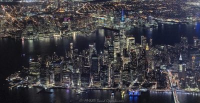 Lower Manhattan and the Financial District skyline in New York City at night aerial view - © 2024 David Oppenheimer - Performance Impressions aerial photography archives - https://performanceimpressions.com Lower Manhattan, Manhattan, Downtown Manhattan, Downtown New York City, Downtown NYC, Downtown, New York Harbor, SOHO, Tribeca, Financial District, Seaport, Two Bridges, Lower East Side, Manhattan aerial, East River, Hudson River, NYC aerial, One World Trade Center, 1 WTC, Jersey City, Civic Center, NYC Financial District, skyscrapers, skyline, landscape, cityscape, Hilton Garden Inn NYC Financial Center, Financial Center, finance, financial center, 2 American Express Plz, American Express Plz, 55 Water Street, 32 Old Slip, Old Slip Plaza, 111 Wall Street, Wall Street, Brooklyn Bridge, Pier 17, FDR Drive, 120 Wall Street, 70 South St, aerial, aerial view, aerial photographer, aerial photography, David Oppenheimer, color, horizontal, United States, 1-13985601741,