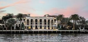 2 Pelican Dr luxury waterfront estate in Seven Isles neighborhood in Las Olas in Fort Lauderdale, Florida - © 2024 David Oppenheimer - Performance Impressions photography archives - https://performanceimpressions.com 2 Pelican Dr, Seven Isles, Las Olas, Fort Lauderdale, Florida, estate, facade, waterfront, mansion, luxury real estate, real estate, Fort Lauderdale real estate, dock, dockage, home, house, stunning, Intracoastal, Intracoastal Waterway, 2 Pelican Drive, gated community, community, private community, waterfront estate, private, prestigious, balcony, balconies, windows, corner lot, Spanish style, 33301, South Florida, Broward County, neighborhood, security, exclusive, property, luxury estate, smart home, resort-style, outdoor living, Middle River, East Fort Lauderdale, architecture, sunset, palm trees, tropical, grounds, David Oppenheimer, color, horizontal, United States, VAu 1-530-124, 1-13553735171,