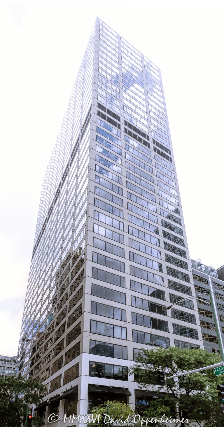444 North Michigan Avenue rises on Chicago’s Magnificent Mile, showing the modern office tower facade and high-rise commercial real estate presence near Tribune Tower, the Chicago River, and downtown retail corridors. The 36-story office building was designed by Perkins & Will and is currently positioned as office and retail space in one of Chicago’s most visible business and shopping districts – © 2026 David Oppenheimer – Performance Impressions photography archives https://performanceimpressions.com 444 North Michigan Avenue, 444 N Michigan Avenue, 444 N Michigan Ave, 444 North Michigan, 444 N Michigan, 444 Michigan, 444 Michigan Avenue, 444 North Michigan Chicago, 444 N Michigan Chicago, Magnificent Mile, Mag Mile, Michigan Avenue, North Michigan Avenue, Chicago Michigan Avenue, downtown Chicago, Chicago Illinois, Chicago IL, 60611, Near North Side, Streeterville, Chicago Loop, Loop Chicago, Tribune Tower, Wrigley Building, Chicago River, Riverwalk, Chicago Riverwalk, facade, building exterior, exterior, tower, office tower, office building, commercial building, retail building, commercial office, high rise, skyscraper, building, architecture, architectural photography, Chicago architecture, modern architecture, commercial architecture, office architecture, real estate, Chicago real estate, commercial real estate, office real estate, retail real estate, Magnificent Mile real estate, business district, shopping district, retail corridor, luxury retail, downtown retail, office space, corporate office, business, tourism, travel, hotels, restaurants, Perkins and Will, Perkins & Will, Property Group Partners, Golub and Company, CIM Group, Blackstone, Huntsman Architectural Group, Chicago skyline, Illinois architecture, United States, licensing, image licensing, commercial imagery, photography licensing, art, print, fine art, commercial photography, David Oppenheimer, vertical, 1-15156784411
