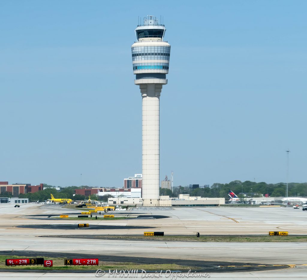 Air traffic Control Tower at Hartsfield-Jackson Atlanta International Airport