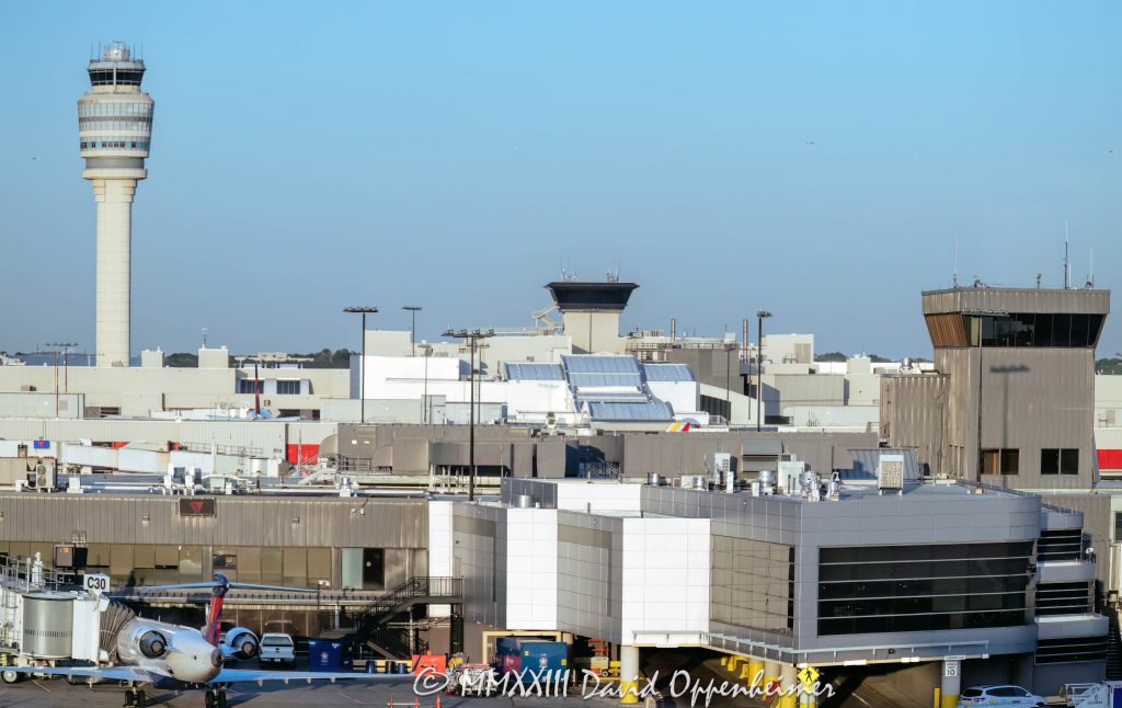 Air traffic Control Towers at Hartsfield-Jackson Atlanta International Airport