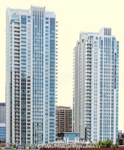 Alta at K Station Apartment Towers Chicago 150 North Riverside Plaza oAlta at K Station apartment towers in Chicago, Illinois, located at 555 West Kinzie Street in the Fulton River District between River North and the West Loop. Contemporary residential high-rise architecture by Pappageorge Haymes Partners featuring two modern rental apartment towers, glass facade design, balconies, and downtown residential positioning near the Chicago River. The luxury apartment complex was developed by Fifield Companies and completed in 2010 – © 2026 David Oppenheimer – Performance Impressions photography archives https://performanceimpressions.com Alta Chicago, Alta at K Station, Alta Apartments, Alta apartment towers, Alta rental apartments, Alta Chicago apartments, 555 West Kinzie, 555 West Kinzie Street, 555 W Kinzie, West Kinzie Street, Kinzie Street, Chicago, Chicago Illinois, Illinois, United States, 60654, Downtown Chicago, Fulton River District, River North, West Loop, Chicago Loop, Chicago River, architecture, Chicago architecture, architectural photography, facade, building exterior, exterior, residential architecture, modern architecture, contemporary architecture, urban architecture, apartment tower, apartment building, rental apartments, luxury apartments, residential tower, residential building, two-tower complex, high-rise, skyscraper, building, tower, glass tower, glass building, glass facade, reflective glass, curtain wall, balconies, balcony, podium, retail space, residential real estate, apartment real estate, Chicago real estate, real estate, downtown apartments, River North apartments, West Loop apartments, Chicago apartments, luxury rentals, urban living, city living, mixed-use building, commercial architecture, downtown, urban, iconic building, American architecture, Illinois architecture, daylight, multifamily housing, Pappageorge Haymes Partners, Pappageorge Haymes, Fifield Companies, McHugh Construction, commercial photography, commercial imagery, image licensing, licensing, photography licensing, David Oppenheimer, vertical, 1-15156784411