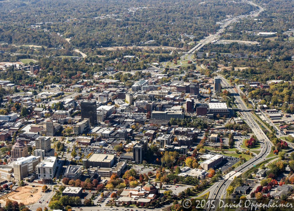 Asheville Downtown Real Estate Aerial