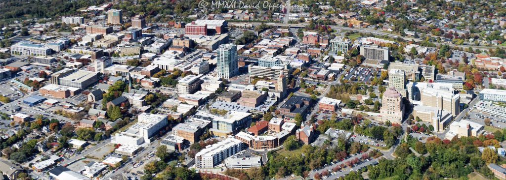 Asheville Downtown Aerial View