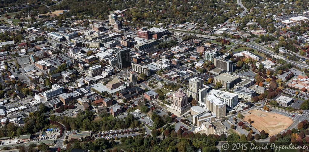 Asheville Downtown Real Estate Aerial