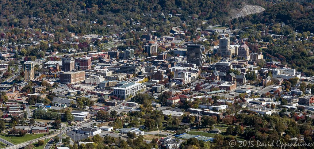 Asheville Downtown Real Estate Aerial