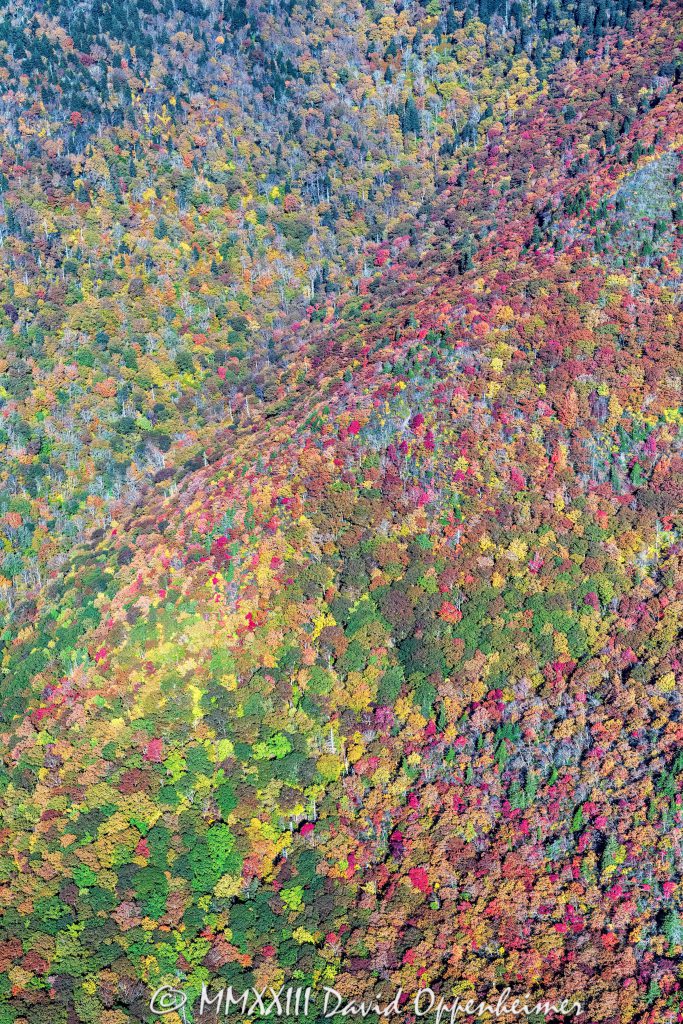 Autumn Colors along the Blue Ridge Parkway Aerial View