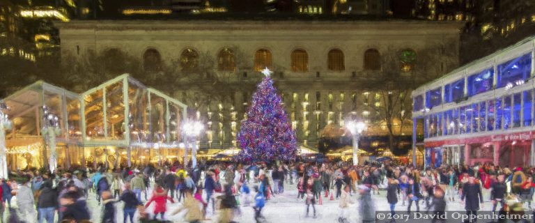 Ice Skating at The Rink at Winter Village in Bryant Park in NYC