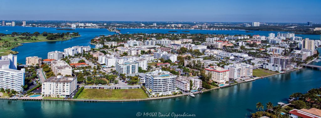 Bay Harbor Islands Skyline Aerial