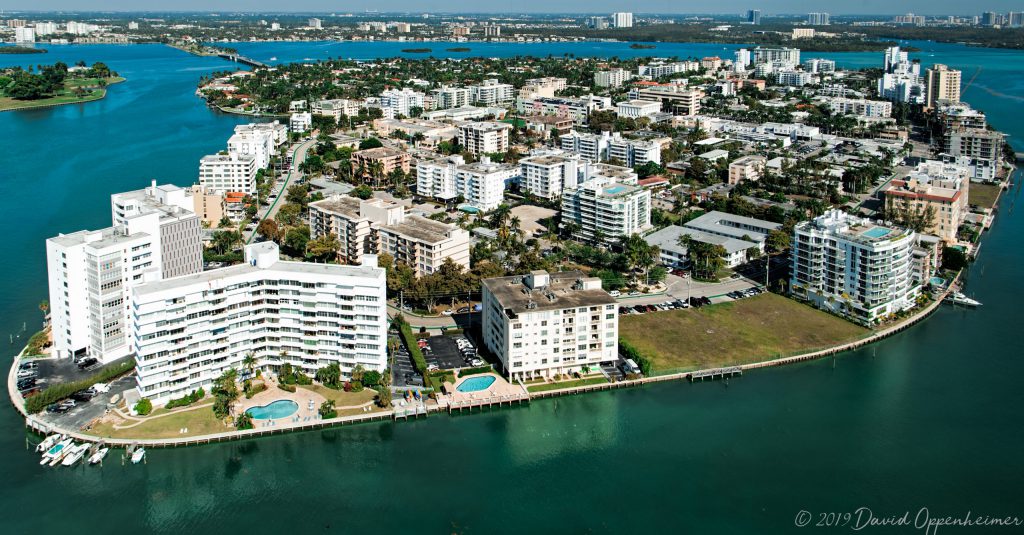 Bay Harbor Islands Skyline Aerial
