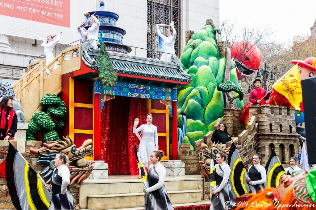 Beauty of Beijing Float by Sino-American Friendship Association at Macy’s Thanksgiving Day Parade