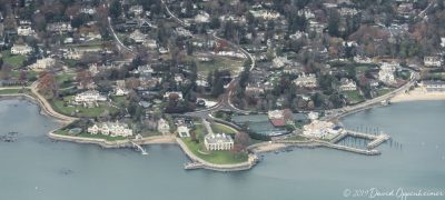 Belle Haven in Greenwich Connecticut Aerial