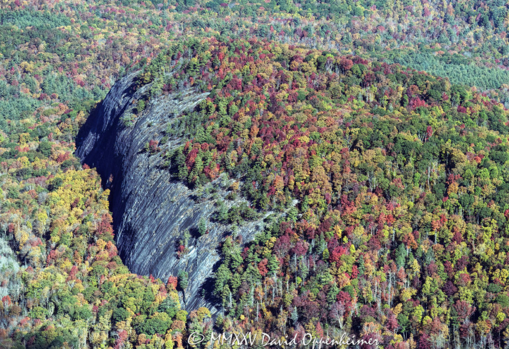 Panthertown Valley Cliffs on Big Green Mountain in Nantahala National Forest Aerial View