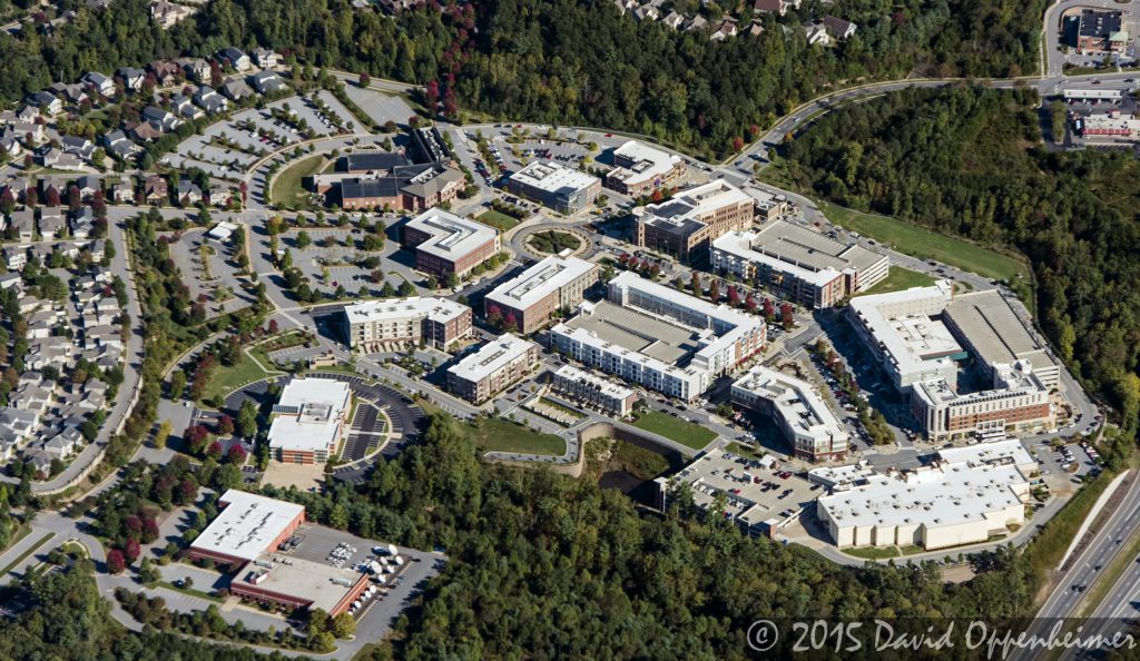 Biltmore Park Town Square Real Estate Aerial Photo