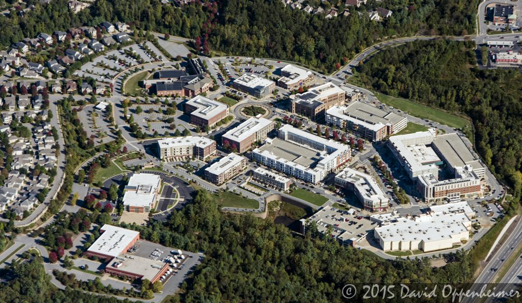 Biltmore Park Town Square Real Estate Aerial Photo