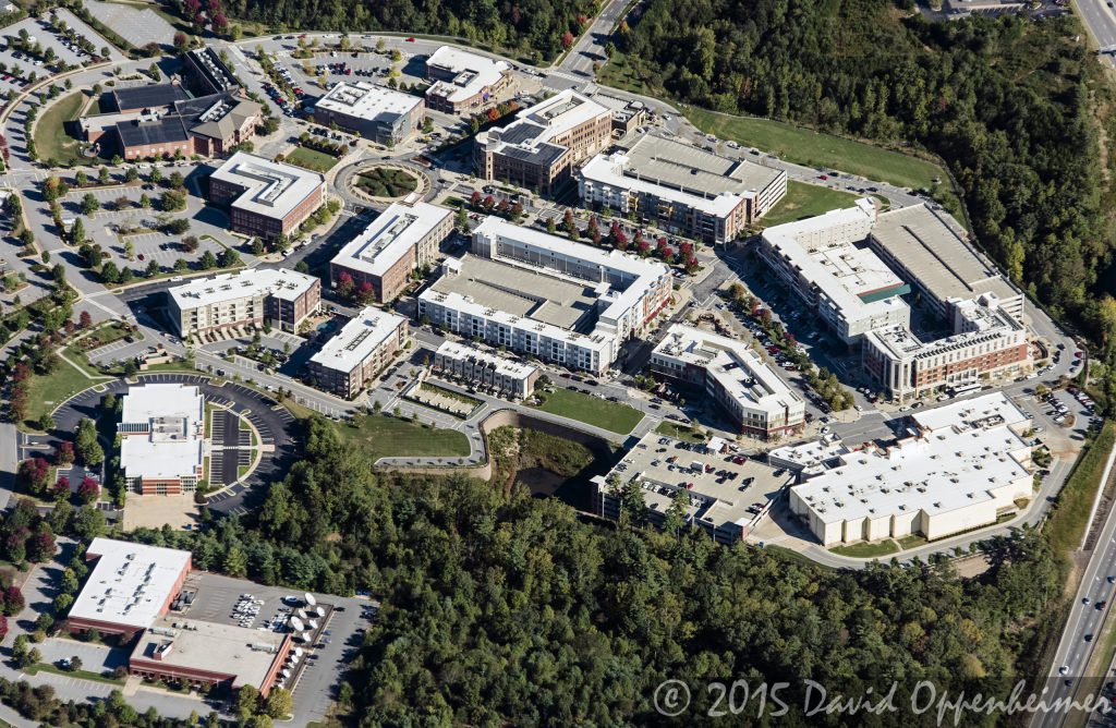 Biltmore Park Town Square Real Estate Aerial Photo