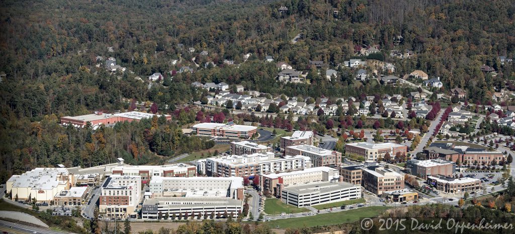 Biltmore Park Town Square Real Estate Aerial Photo