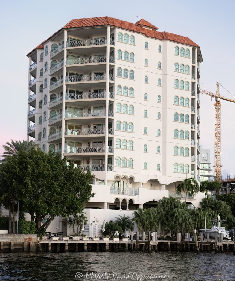 Birch Pointe Condos at 301 N Birch Rd in Fort Lauderdale, Florida - © 2024 David Oppenheimer - Performance Impressions photography archives - https://performanceimpressions.com Birch Pointe, Birch Pointe condos, Birch Pointe Fort Lauderdale, 301 N Birch Rd, condominium, building, condos, condo building, building, apartments, Fort Lauderdale, Florida, facade, waterfront, luxury real estate, real estate, Fort Lauderdale real estate, dock, dockage, home, Intracoastal, Intracoastal Waterway, Central Beach, gated community, community, private community, private, prestigious, balcony, balconies, windows, luxury rental, rental, 33304, South Florida, Broward County, neighborhood, security, apartment building, contemporary, modern, exclusive, property, peninsula, luxury condos, smart home, resort-style, outdoor living, New River, East Fort Lauderdale, architecture, sunset, palm trees, seawall, tropical, David Oppenheimer, color, horizontal, United States, VAu 1-530-124, 1-13553735171,