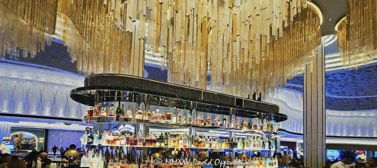 Bleau Bar chandelier at the Fontainebleau Las Vegas in Las Vegas, Nevada - © 2025 David Oppenheimer - Performance Impressions travel photography archives - https://performanceimpressions.com Bleau Bar, chandelier, Fontainebleau Las Vegas, Fontainebleau, bar, drinks, cocktails, drinking, lighting, Nevada, design, lights, crystal, crystal chandelier, Morris Lapidus, resort, casino, Vegas, art deco, Fontainebleau Development, bowties, nightlife, Jeffrey Soffer, Carlos Zapata Studio, Bowtie Hospitality, bowtie, hospitality, Maurice Wooden, Koch Real Estate Investments, Las Vegas, money, gaming, play, odds, win, gambling, wager, bet, luck, gamble, 2777 South Las Vegas Boulevard, 89109, interior design, architecture, decor, luxury resort, VIP, mixology, sparkle, shimmer, opulent, reflective, vacation, resort photography, resort photographer, real estate, luxury bar, United States, horizontal, color, 1-14993092111
