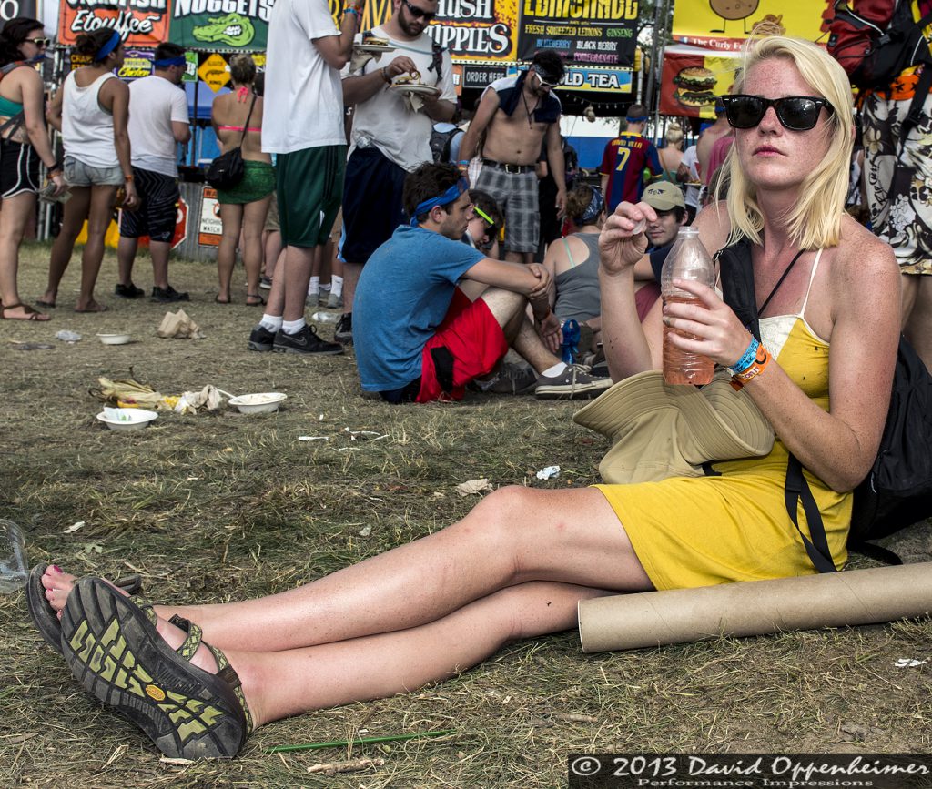 Blond Freckles Girl at Bonnaroo Music Festival