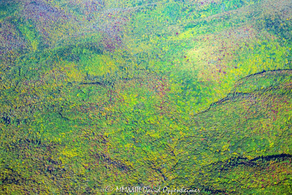 Blue Ridge Mountains near Linville, North Carolina Autumn Colors Aerial View