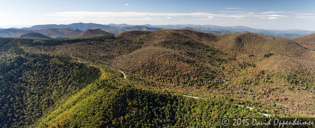 Graveyard Fields on the Blue Ridge Parkway Aerial