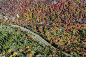 Blue Ridge Parkway Graveyard Fields Upper Falls aerial view 7134 1