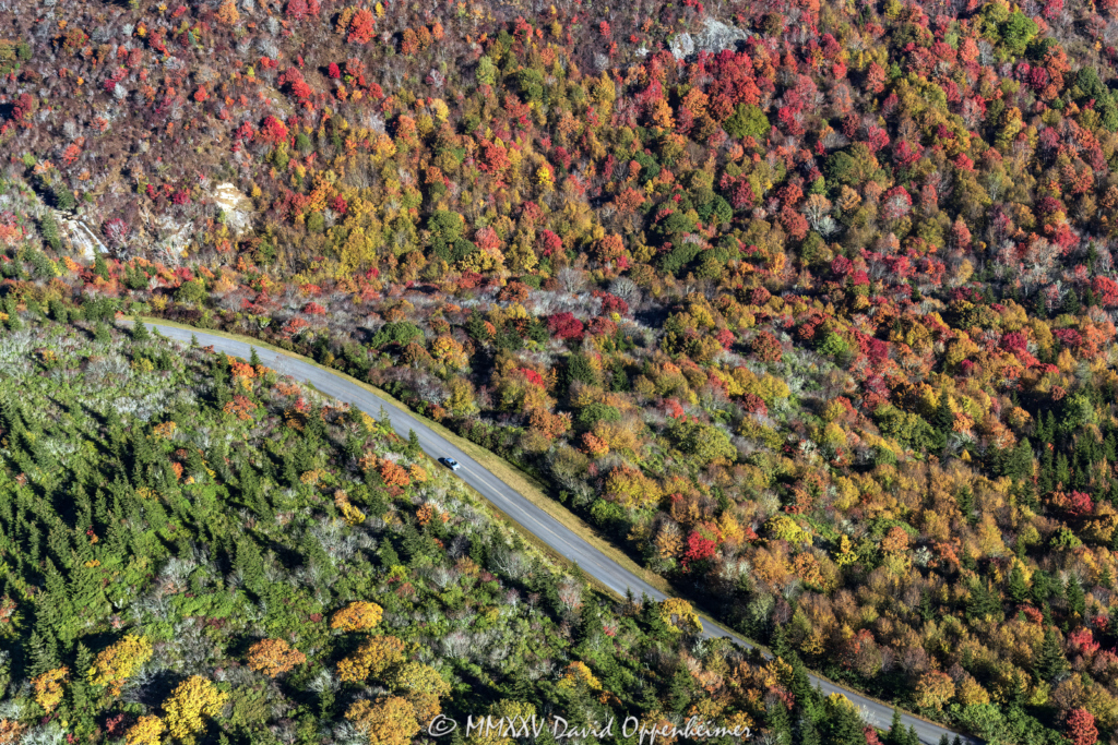 Blue Ridge Parkway Graveyards Fields and Upper Falls Aerial View